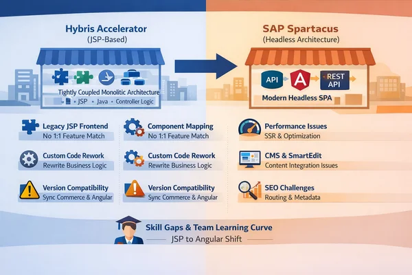 11 Challenges while Upgrading a Hybris Accelerator-based storefront to Spartacus